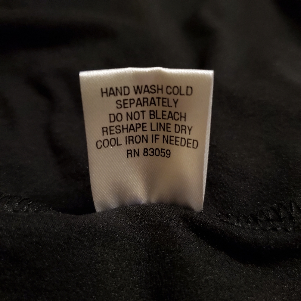 DREW Black Tee & Mesh Sleeves Size L - Picture 7 of 7